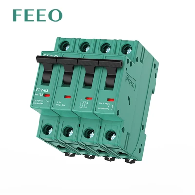 2/4P DC-onderbreker 32A 63A DC-stroomonderbreker voor zonnestelsel 1000VDC